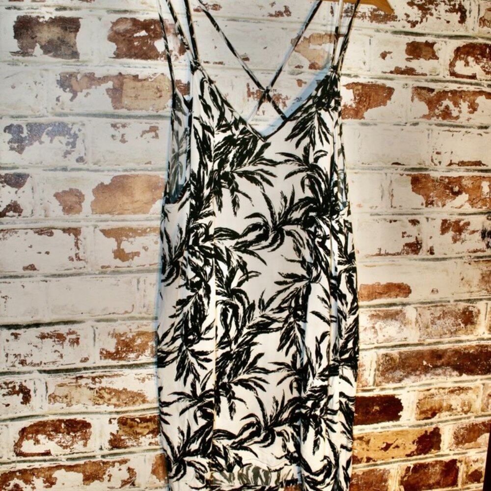 Onia Audrey Cover-Up Slip Dress Black and White - Picture 4 of 8